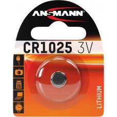 Ansmann Lithium-Knopfzelle CR1025 3V, 1er Blister
