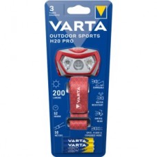 VARTA Outdoor Sports H20 Pro LED Stirnlampe rot, 200 Lumen LV17650