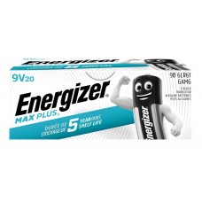 Energizer Batterien Max Plus, 9V 20 Stück