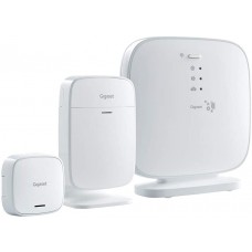 Gigaset Elements Alarm-System mit Infrarot-Bewegungsmelder, Tür-/Fenstersensor und Basisstation - Starter Kit für Smart-Home Einsteiger, weiß