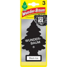 Wunderbaum Duft- Baum Auto Lufterfrischer Autoduft Black Ice 3er Karte