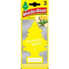 Wunderbaum Duft- Baum Auto Lufterfrischer Autoduft Vanillaroma 3er Karte