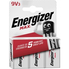 Energizer Max 9V-Block in 3er-Blister