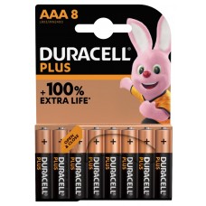 Duracell Micro MN2400 Plus in 8er-Blister *+100% EXTRA LIFE"