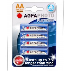 AGFAPHOTO Alkaline Platinum Mignon AA LR6 in 4er-Blister