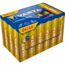  Varta Longlife 4106 301 134 AA Mignon LR6 1,2V Batterie - 24er Plastikfreie CUBE-Verpackung