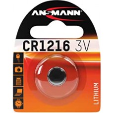 Ansmann Lithium-Knopzelle CR1216, 3V, 1er Blister