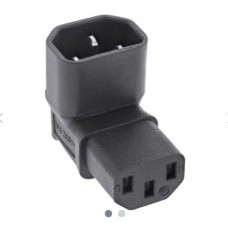InLine® Netzadapter IEC 60320 C14 / C13, oben/unten gewinkelt, 3pol. Kaltgeräte