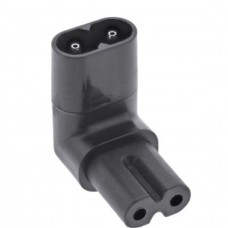 InLine® Netzadapter IEC 60320 C8 / C7, oben/unten gewinkelt 2pol.