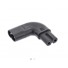 InLine® Netzadapter IEC 60320 C8 / C7, links/rechts gewinkelt 2pol.