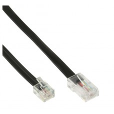 InLine® Modularkabel, RJ45 zu RJ12 Stecker / Stecker, 6-adrig, 3m