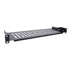 InLine® 19" Fachboden, 150mm, 10kg, 1HE, RAL 9005 schwarz