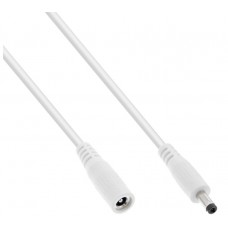InLine® Verlängerungskabel, DC Stecker 4,0x1,7mm, weiß, 1m