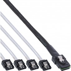 InLine® SAS Anschlusskabel Mini SAS 4x Sata