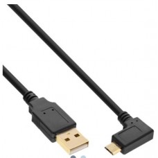 InLine® Micro-USB 2.0 Kabel, USB-A ST/Micro-B ST gew., vergoldete Kontakte, 0,5m