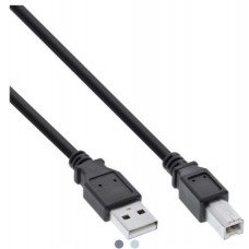InLine® USB 2.0 Kabel, A an B, schwarz, 7m