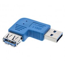 InLine® USB 3.0 Adapter, Stecker A auf Buchse A, links gewinkelt 90°