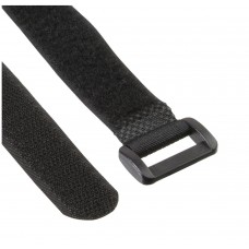 InLine® Klettschlaufen 20x300mm, 10er, schwarz