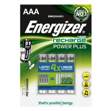 Energizer NiMH Akkumulator Power Plus, Micro (AAA), 700 mAh, vorgeladen 4 Stück