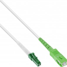 InLine® LWL Simplex Kabel, FTTH, LC/APC 8° zu SC/APC 8°, 9/125µm, OS2, 15m