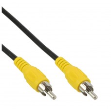 InLine® Cinch Kabel, Video, 1x Cinch Stecker / Stecker, Steckerfarbe gelb, 3m