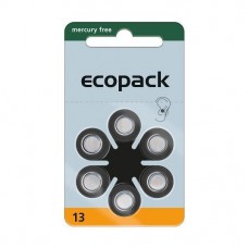 ECO 13 (PR48) Hörgeräteknopfzellen Mercury Free 1,45V 285mAh VPE: 60 Stück