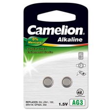 Camelion AG3 (V392/LR41, 192) im 2er-Blister "No Mercury"