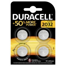 1 x 4er Blister Duracell CR 2032 3V Lithium Knopfzelle DL2032 - 4 Batterien
