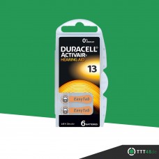 DURACELL HEARING AID DA13  (ZL2, PR48) Hörgeräte-Knopfzellen  1,4V in 6er-Blister
