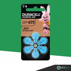 DURACELL HEARING AID DA675 (ZL1) Hörgeräte-Knopfzellen 1,4V in 6er-Blister