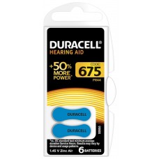 DURACELL HEARING AID DA675 (ZL1) Hörgeräte-Knopfzellen 1,4V in 6er-Blister