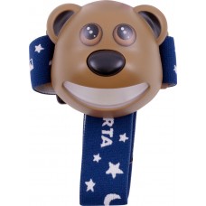 Taschenlampe Varta 17500 Paul the Bear Kinder Kopflampe, inkl. 3x AAA