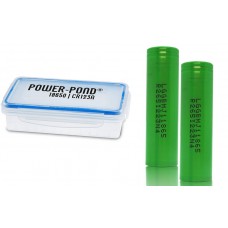 2 x LG INR18650MJ1 - 3500mAh 3,6V - 3,7V Lithium-Ionen-Akku mit Power Pond Box