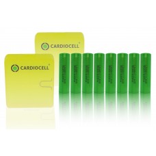 8 x LG INR18650MJ1 - 3500mAh 3,6V - 3,7V Lithium-Ionen-Akku mit 2 x CardioCell Box