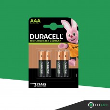 Duracell Rechargeable AAA (HR03) 750 mAh 4er Packung