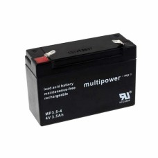 Multipower MP3,5-4 Bleiakku 4V 3,5Ah m. 4,8 mm Faston