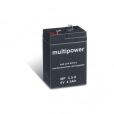 Multipower MP3,3-6 Bleiakku 6V 3,3Ah mit 4,8mm Faston