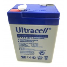 Ultracell UL 4.5-6 Bleiakku 6V 4,5Ah mit 4,8mm Faston