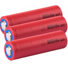 3 x Panasonic Sanyo NCR20700B Li-Ionen Akku 3,6V - 3,7 V 20A 4250mAh lose