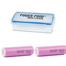 2 x Samsung ICR18650-26J 3,6V 2600mAh 5,2A Lithium Ionen Akku & Pond Wetter Box