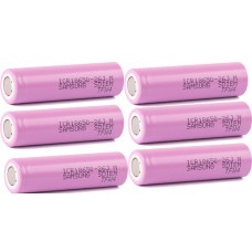 6 x Samsung ICR18650-26J 3,6V 2600mAh 5,2A Lithium Ionen Akku lose bulk