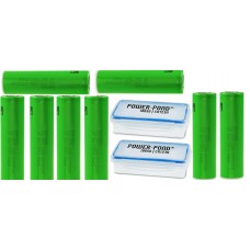 8x Sony Konion US18650VTC4, 3,7V, 2100mAh, 30A, 18650 mit Pond Wetter Box