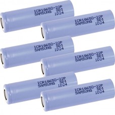 6 x Samsung ICR18650-22P 3,6V-3,7V 2150mAh 10A Lithium Ionen Akku lose