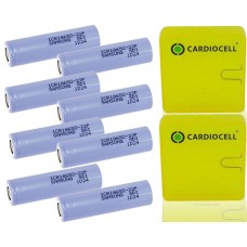 8 x Samsung ICR18650-22P 3,6V-3,7V 2150mAh Lithium Ionen Akku + CardioCell Box