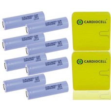 8 x Samsung ICR18650-22P 3,6V-3,7V 2150mAh Lithium Ionen Akku + CardioCell Box