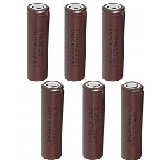 6 x LG ICR 18650HG2 Li-Ion Akku 3,6V -3,7V 3000mAh 20A einzeln - Trimax