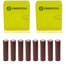 8x LG ICR 18650HG2 Li-Ion 3000mAh 20A LGDBHG21865 mit Cardiocell Boxen