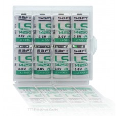 8 x Saft Lithium Batterie 1/2 AA Mignon LS 14250 3,6V 1200mAh mit CardioCell Box