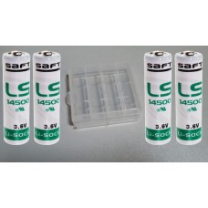 4 x Saft Lithium Batterie AA Mignon LS 14500 3,6V 2600mAh 2,6Ah + Box