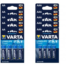 40 x Varta Longlife Power / HighEnergy - 20 x AA LR6 & 20 x AAA LR03 - Batterien